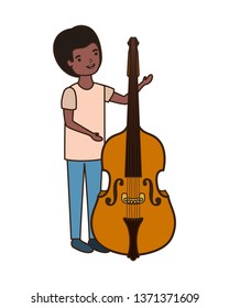 young man with violin character