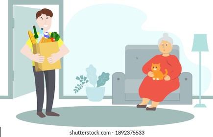 Aide A Domicile Agees Illustrations Images Et Images Vectorielles De Stock Shutterstock