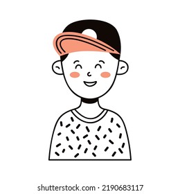 young man wearing cap character
