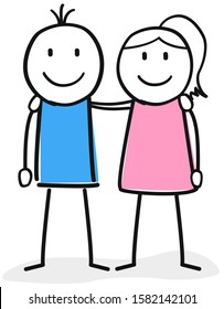 1,884 Cute stick figures love Images, Stock Photos & Vectors | Shutterstock