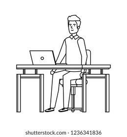 young man in the workplace