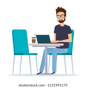 young man in the workplace avatar character