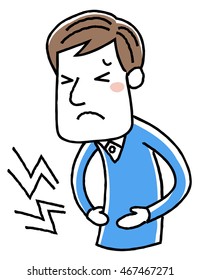 Young men: abdominal pain