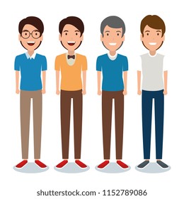 young men avatar character