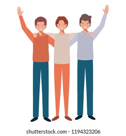 young men avatar character