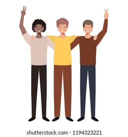 young men avatar character