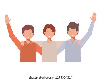 young men avatar character