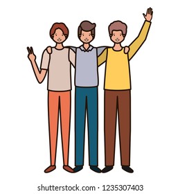 young men avatar character