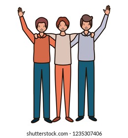 young men avatar character