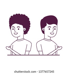 young men avatar character