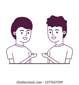 young men avatar character