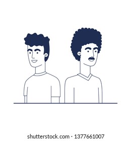 young men avatar character