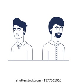 young men avatar character