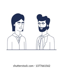 young men avatar character