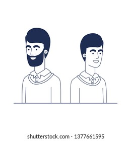 young men avatar character
