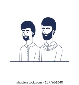 young men avatar character