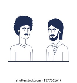 young men avatar character
