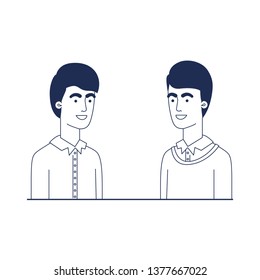 young men avatar character