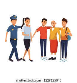 young men cartoon