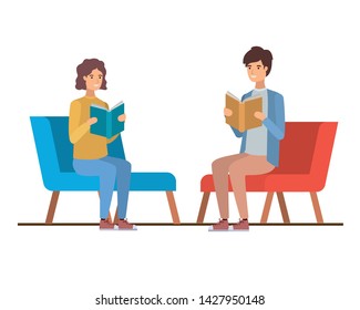 young men sitting in chair with white background
