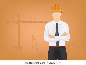 Young men standing engineering arms crossed