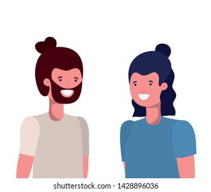 young men in white background