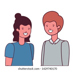 young men in white background