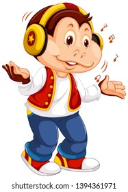 A young monkey character illustration