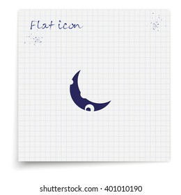 Young moon icon.