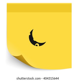 Young moon icon.
