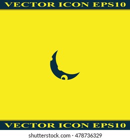 Young moon icon.