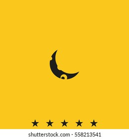Young moon icon.