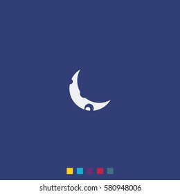 Young moon icon.