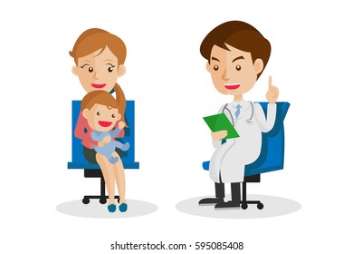 young mother to consult a male doctor