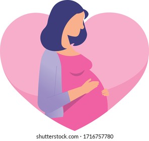  Young mother love her baby inside. Mother's love concept media. Mother day.