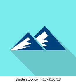Young mountain icon. Flat illustration of young mountain vector icon for web design
