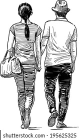 young pair for a date