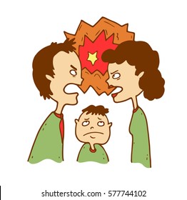 Young parents do not comply with their duties to the child, making him a witness to their quarrels, scandals and outbreaks of aggression