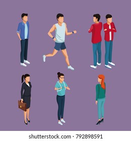Young people 3d