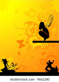 young people abstract vector