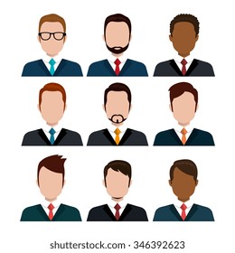 Young people avatar silhouette graphic design, vector illustration eps10