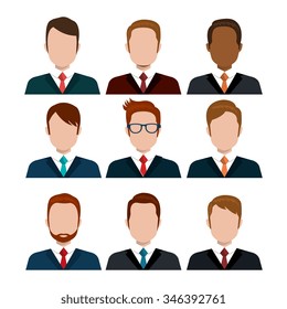 Young people avatar silhouette graphic design, vector illustration eps10