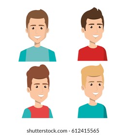 young people avatars group