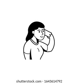 young people call using mobile phone  retro style vector illustration
