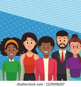 Young people cartoon Young people cartoon