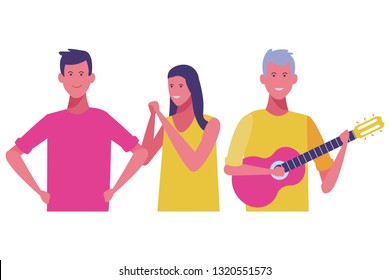 young people cartoon