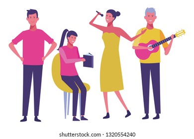 young people cartoon