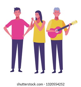 young people cartoon