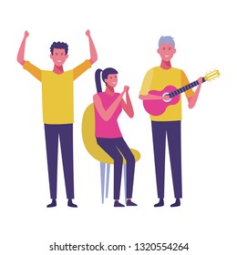young people cartoon