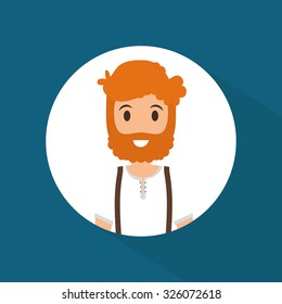 Young people cartoons design, vector graphic icons